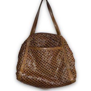 Sharif Leather Weave Bag